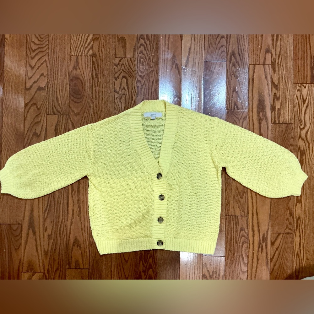 LOFT Lemon Yellow Women's Cardigan